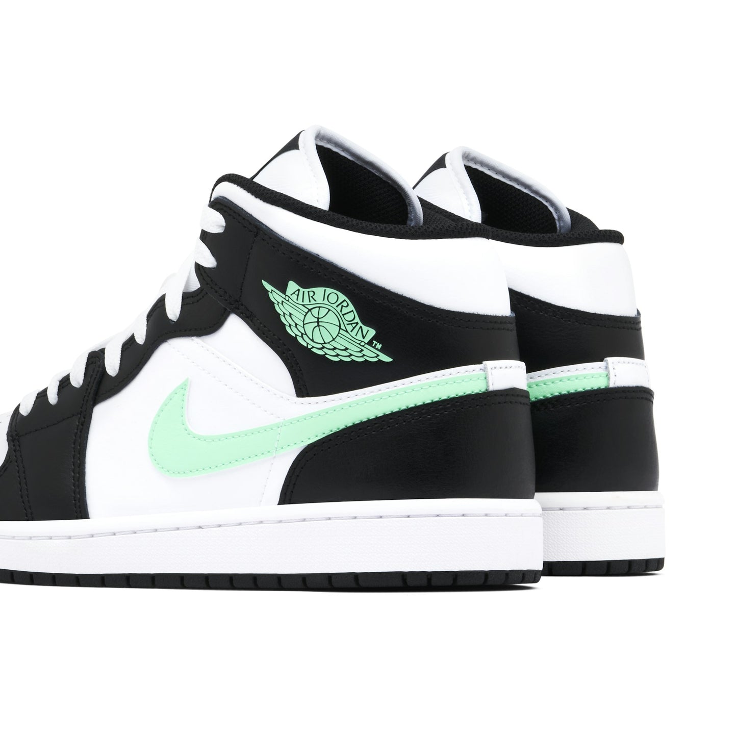 Air jordan 1 mid White green glow